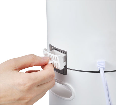 Umidificator Evoair STEAMIX8500 Smart, Wifi, Rezervor 8.5L, Capacitate de umidificare 300ml/h, Senzor umiditate, Mod Auto, Autonomie 28 ore, Lampă UVA, Aromaterapie, Indicator umiditate și temperatură, Telecomandă, Alb