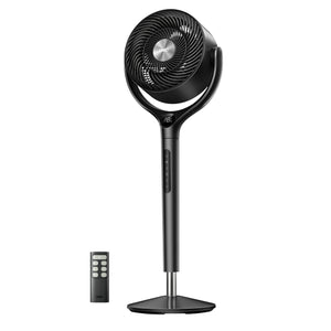 Ventilator Circular Dreo DR-HPF022, Telecomandă, 9 Viteze, 3 Moduri Funcționare, Oscilație Automată 120°, Timer 8H, Motor DC Silențios, Înălțime Reglabilă, Gri