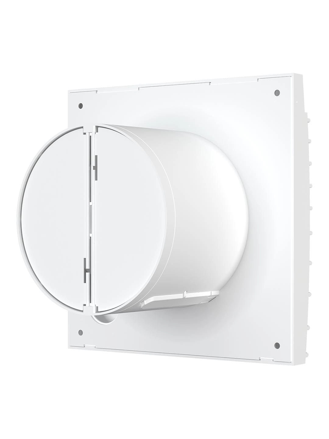 Ventilator baie SILENT 4C Matt White, Super Silent, Clapeta antiretur, Motor Long Life 40000h, Debit 90mc/h, Ø100mm, Matt White