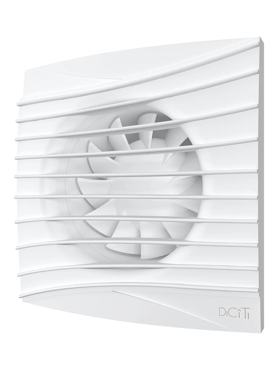 Ventilator baie SILENT 4C Matt White, Super Silent, Clapeta antiretur, Motor Long Life 40000h, Debit 90mc/h, Ø100mm, Matt White