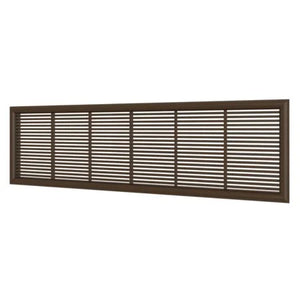 Grila ventilatie rectangulara 227x67, exterior, Plastic ABS, Brown