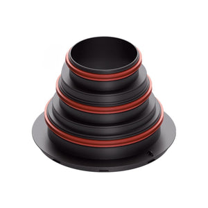 Conector central principal Heatpex Aria Connect Ø125/Ø160/Ø200 mm, Material Polipropilenă (PP), ATC1, Negru