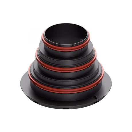Conector central principal Heatpex Aria Connect Ø125/Ø160/Ø200 mm, Material Polipropilenă (PP), ATC1, Negru
