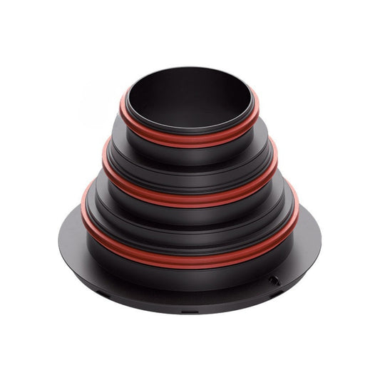 Conector central principal Heatpex Aria Connect Ø125/Ø160/Ø200 mm, Material Polipropilenă (PP), ATC1, Negru
