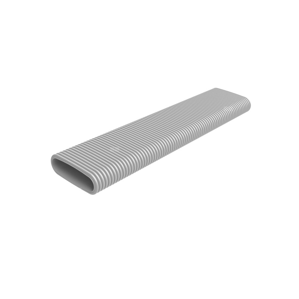Tubulatură plată antibacteriană și antistatică Heatpex Aria Flat 500, Lungime 50 m, Aditiv Ultrafresh, Material PE-HD, ATC1, Gri