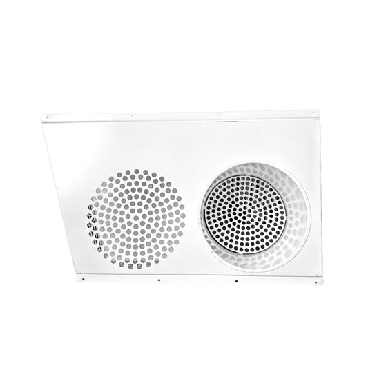 Grilă combinată admisie și evacuare, Diametru 160mm, admisie pe partea stânga, BSK, Alb