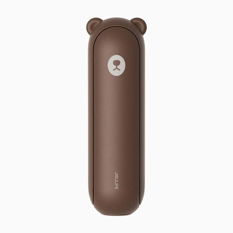 Ventilator portabil de mână JISULIFE, Life8 Plus, autonomie 11-46h, baterie 4500mAh, funcție Power Bank, lanternă LED, design pliabil, 3 viteze, încărcare rapidă, Maro