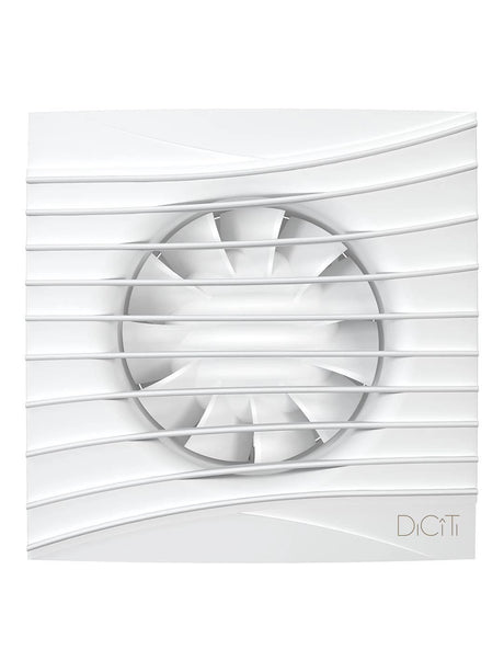 Ventilator baie SILENT 5C Matt White, Super Silent, Clapeta antiretur, Motor Long Life 40000h, Debit 180mc/h, Ø125mm, Matt White