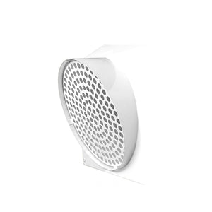 Grilă combinată admisie și evacuare, Diametru 180mm, admisie pe partea stânga, BSK, Alb