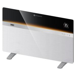 Aerotermă cu convecție DREO 711S Smart, 1500W, Mod ECO, Incălzire silențioasă HyperSilent™ 0 dB, 3 Trepte, Control temperatură 5–35°C, ECO, Timer 24h, Protecție Shield360° cu 8 niveluri de siguranță, IP24, Telecomanda, Temporizator 12h, Argintiu