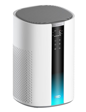 Purificator aer Dreo 337S Smart, Wifi, 243 m³/h, Filtru 3 in 1 H 13 True HEPA, Senzor calitate aer, 4 trepte de viteza, Mod Turbo, Mod Auto, Mod de noapte, Lumină ambientală, Până la 99 m³, Alb
