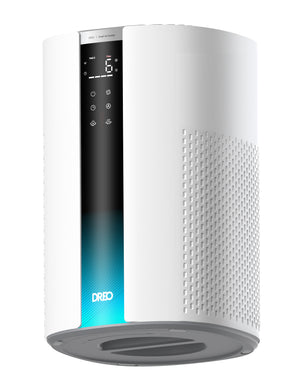 Purificator aer Dreo 337S Smart, Wifi, 243 m³/h, Filtru 3 in 1 H 13 True HEPA, Senzor calitate aer, 4 trepte de viteza, Mod Turbo, Mod Auto, Mod de noapte, Lumină ambientală, Până la 99 m³, Alb