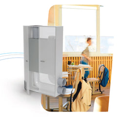 Helty Flow M1000 Steel – montaj perete, tip dulap lemn (1000 m³/h)