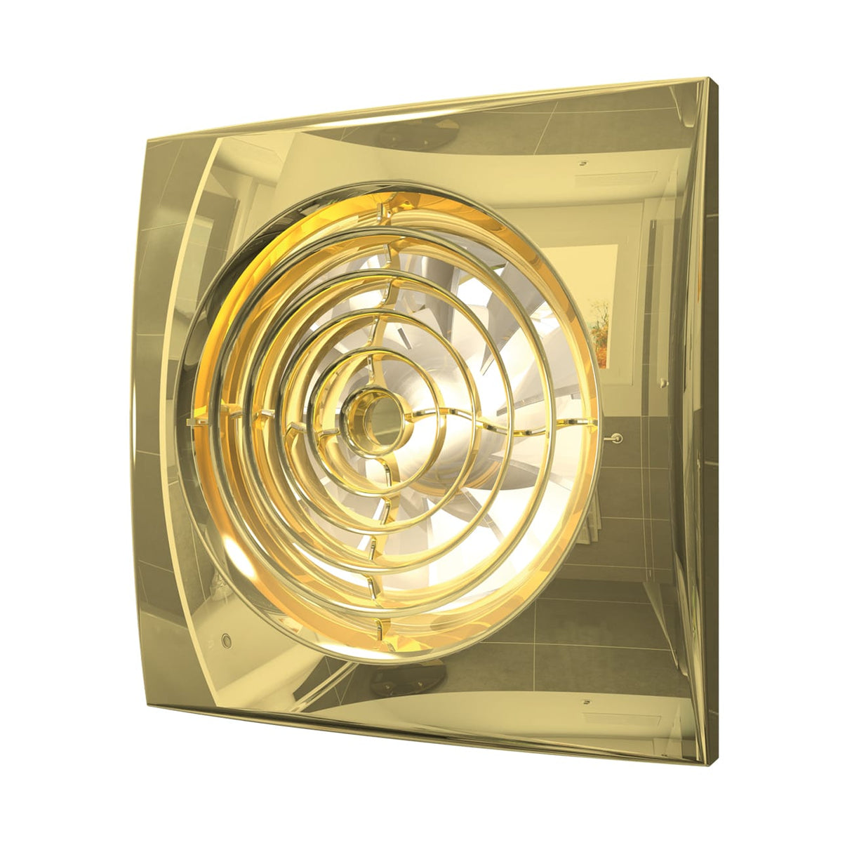 Ventilator baie AURA 4C Silent, Clapeta antiretur, Garantie 2 ani, Motor Long Life 40000h, Debit 90mc/h, Ø100mm Gold