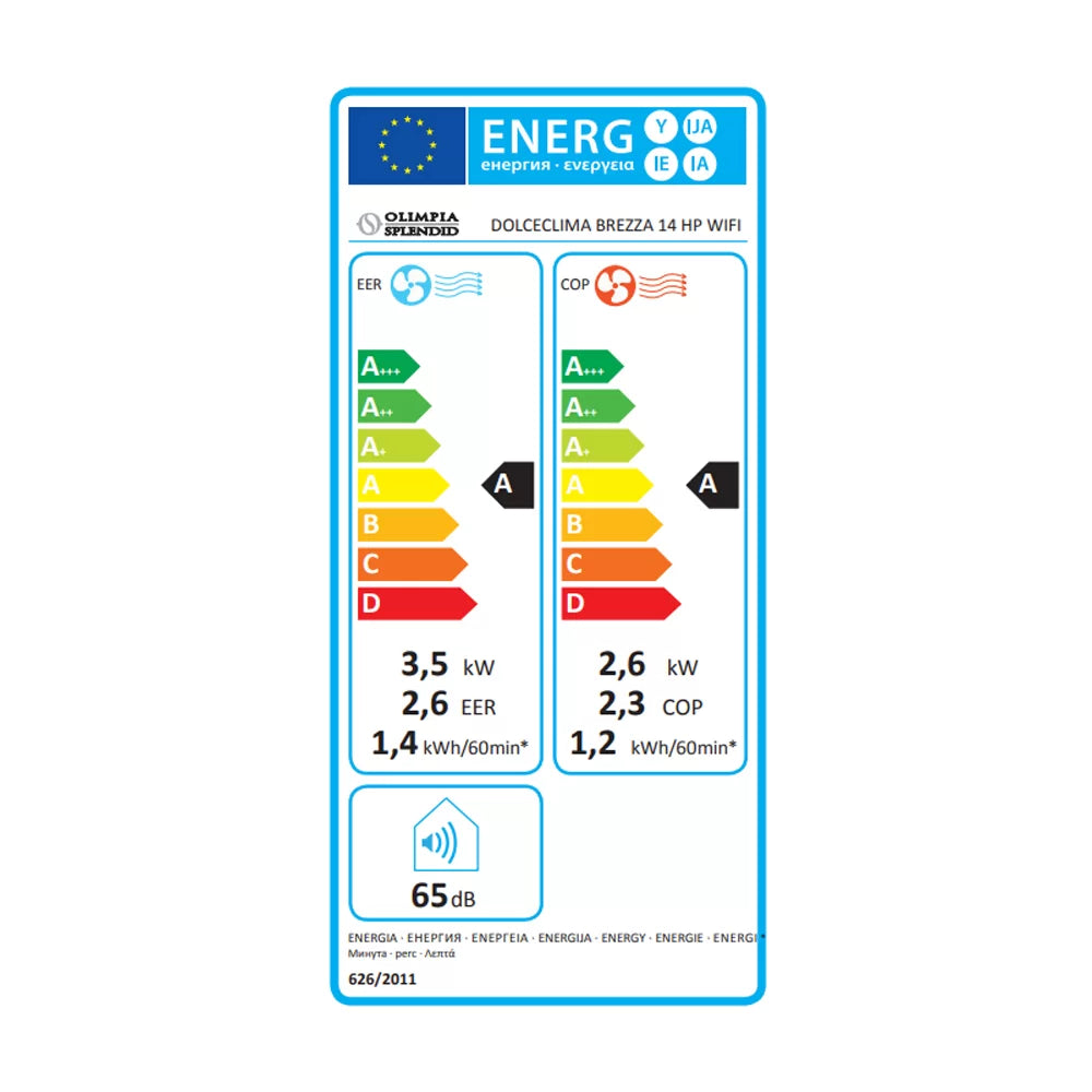 Aer condiționat portabil Olimpia Splendid DOLCECLIMA BREZZA 14 HP WIFI, 14.000 BTU