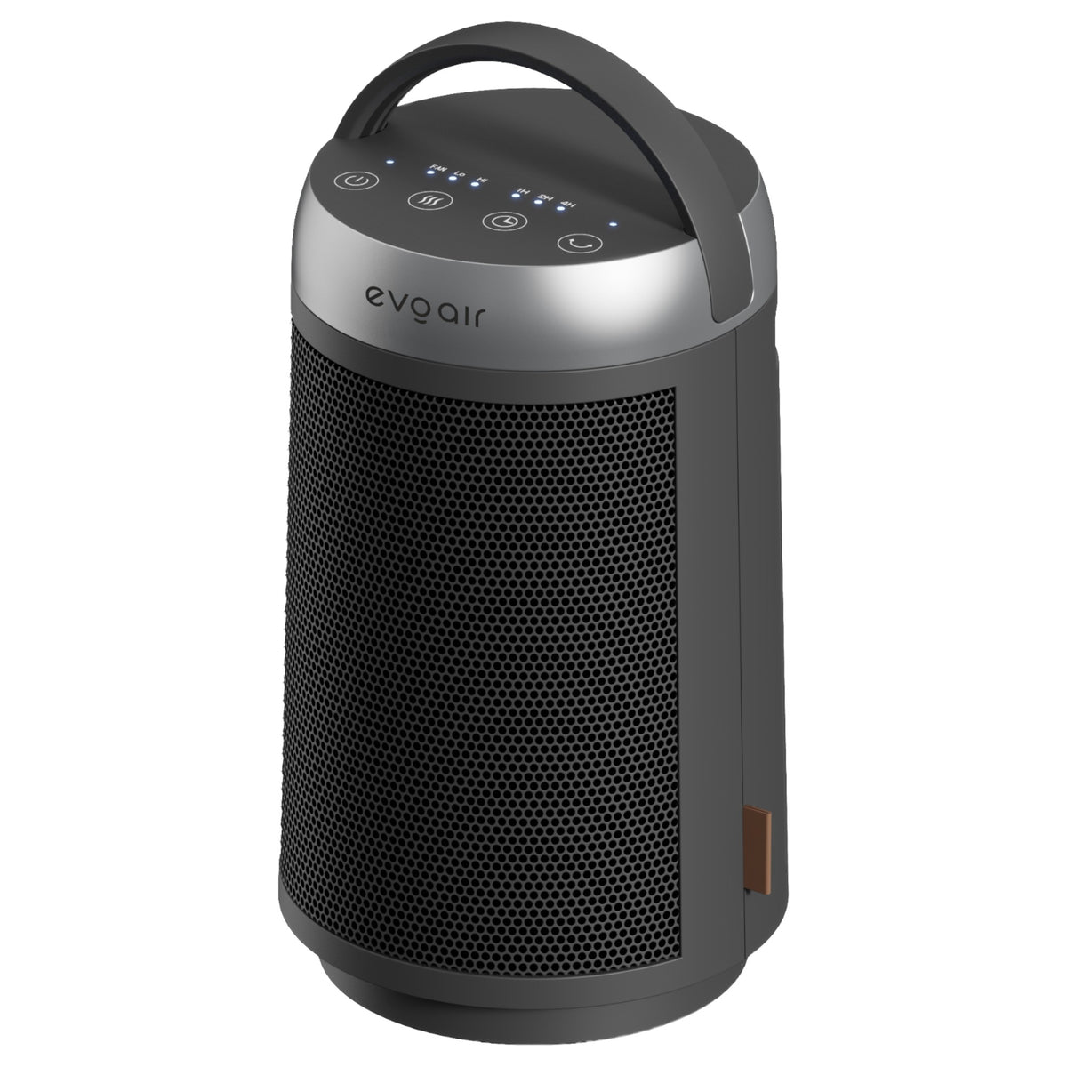 Aerotermă ceramică evoair Warmix 1500, Wi-Fi, Control Aplicație SmartLife, Încălzire Ceramică PTC, Termostat 3 trepte, Oscilație 60°, Protecție Răsturnare, Răcire Automată (60s), Ecran Tactil, Negru