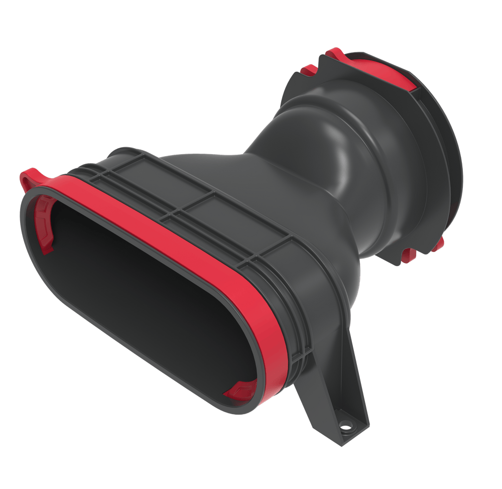 Adaptor/convertor Heatpex Aria Flat 500, 75 mm, plat,  Material Polipropilenă (PP), ATC1, Negru