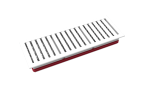 Grilă modulară de admisie și evacuare Heatpex Aria Flat 500/Connect, Versatila, Material ABS, Alb