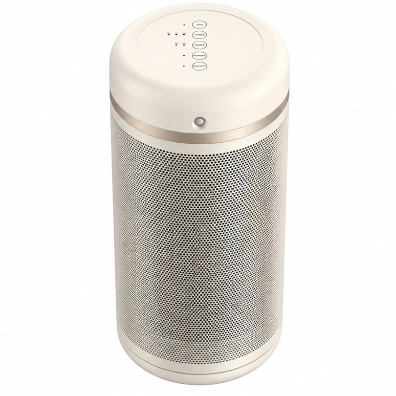 Aerotermă ceramică evoair Warmix 2200 Smart White, Wi-Fi, Control Aplicație SmartLife, Încălzire Ceramică PTC, Senzor Smart Motion, Telecomandă, Oscilație Automată, Timer 8h, Protecție Răsturnare, Ecran Tactil, Alb