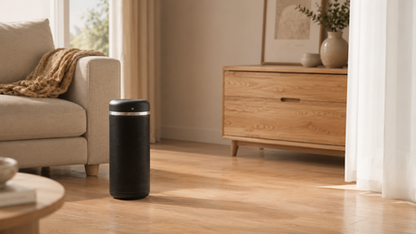 Aerotermă ceramică evoair Warmix 2200 Smart Black, Wi-Fi, Control Aplicație SmartLife, Încălzire Ceramică PTC, Senzor Smart Motion, Telecomandă, Oscilație Automată, Timer 8h, Protecție Răsturnare, Ecran Tactil, Negru.