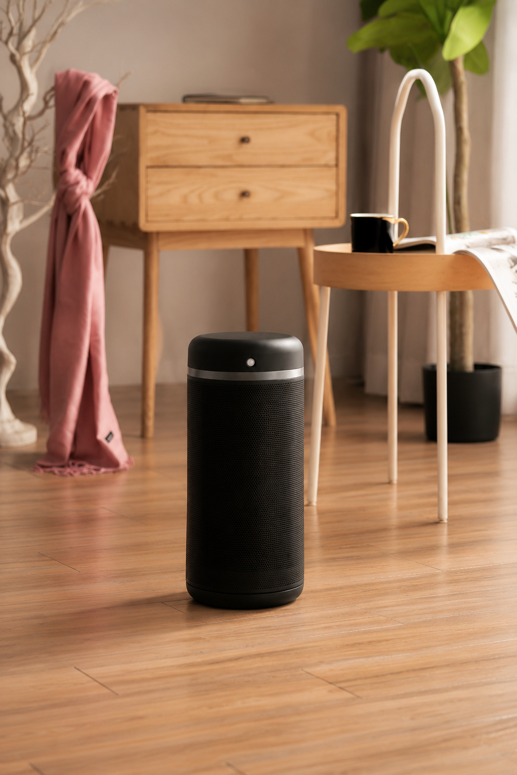 Aerotermă ceramică evoair Warmix 2200 Smart Black, Wi-Fi, Control Aplicație SmartLife, Încălzire Ceramică PTC, Senzor Smart Motion, Telecomandă, Oscilație Automată, Timer 8h, Protecție Răsturnare, Ecran Tactil, Negru.