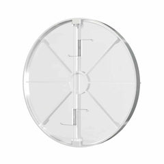 Clapeta antiretur pentru ventilator baie Ø125mm, plastic Alb