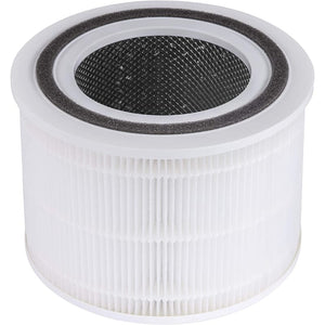 Filtru purificator de aer LEVOIT Core 300 / Core 300S / Core P350, 3 in 1, Pre filtru, Filtru True HEPA, Filtru de Carbon activ, Original, Alb