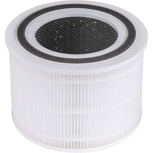 Filtru purificator de aer LEVOIT Core 300 / Core 300S / Core P350, 3 in 1, Pre filtru, Filtru True HEPA, Filtru de Carbon activ, Original, Alb