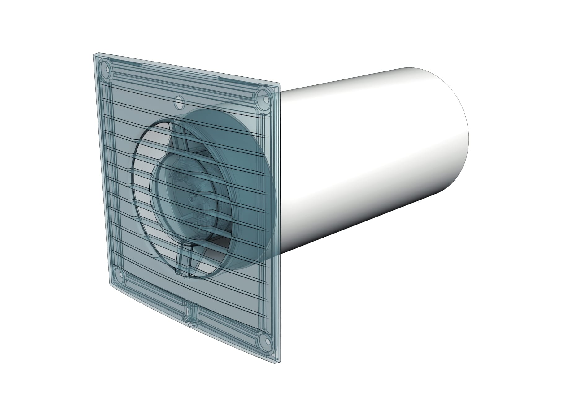 Tub Circular Ventilație (1M), Ø125mm, PVC