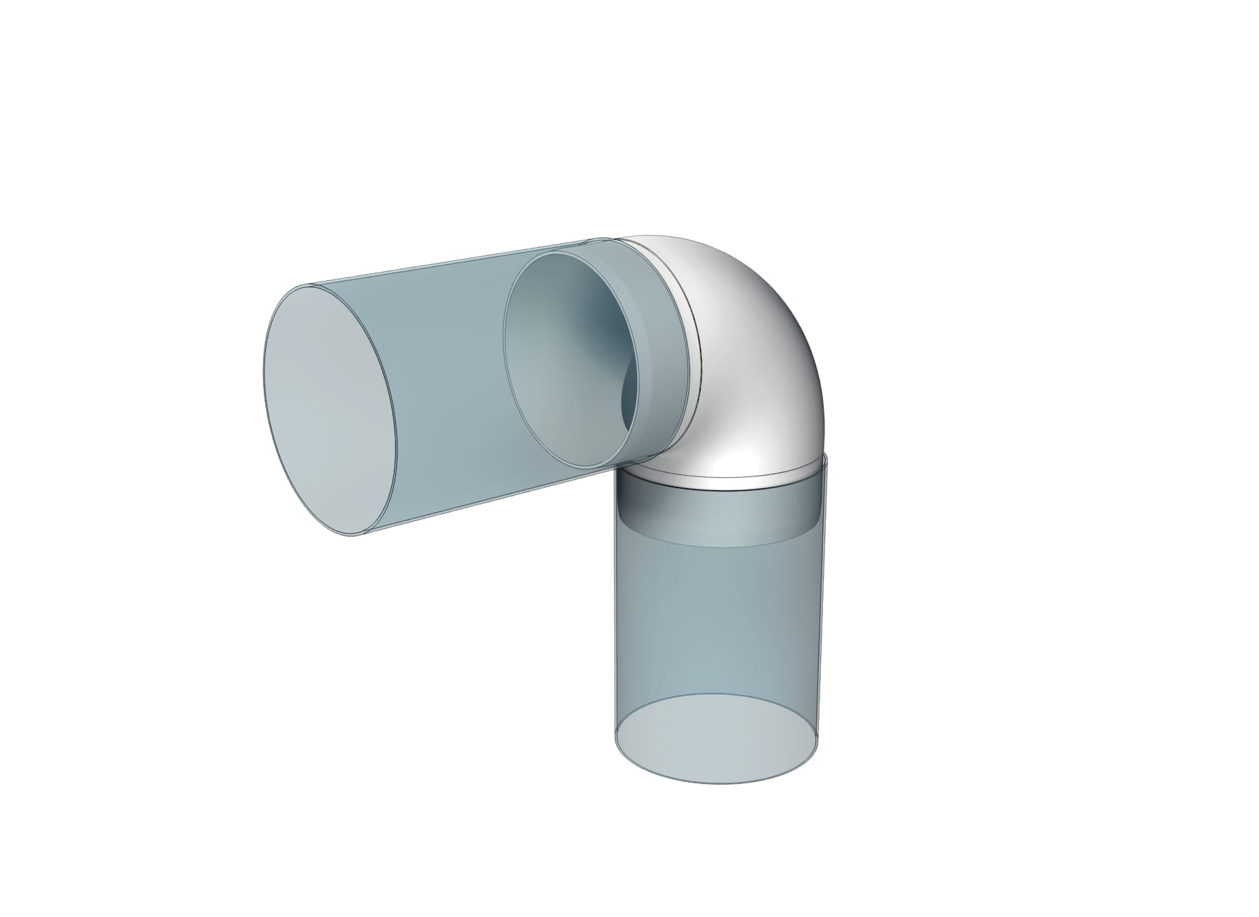 Cot Tubulatura Ø125mm, 45° PVC