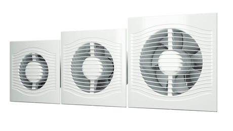 Ventilator baie SLIM 6C Super Silent, Garantie 2 ani, Clapeta antiretur, Motor Long Life 40000h, Debit 250mc/h, Ø150mm