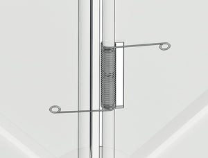 Clapeta antiretur pentru ventilator baie Ø125mm, plastic Alb