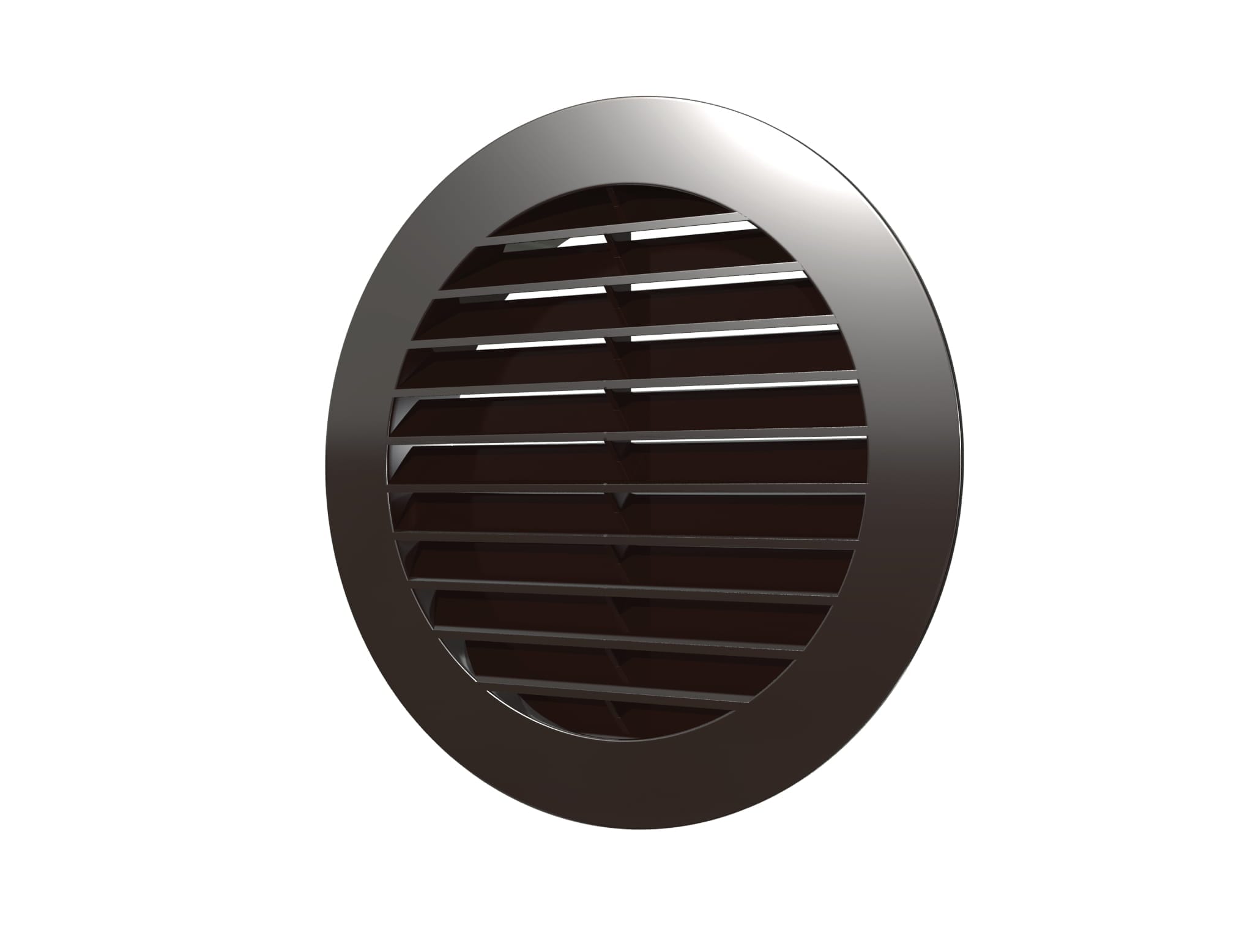 Grila ventilatie rotunda Ø100mm, exterior Ø130mm, ASA plastic Ivory