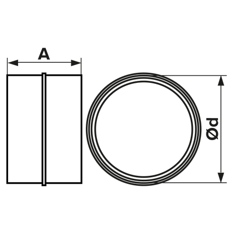 CONECTOR CU CLAPETA ANTIRETUR, Ø160mm, PVC