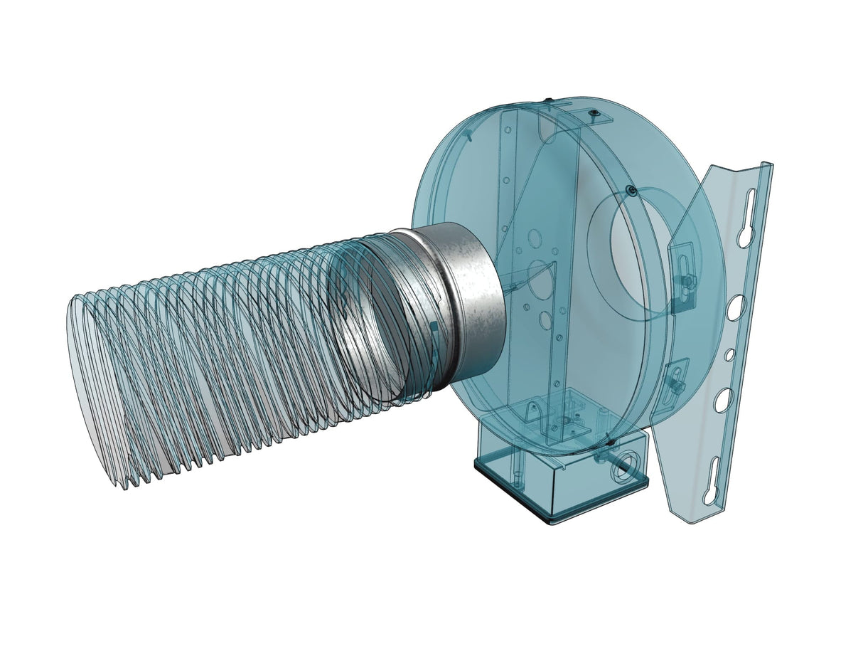 CONECTOR CU CLAPETA ANTIRETUR, Ø150mm, METAL