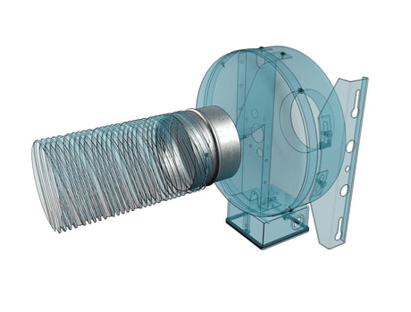 CONECTOR CU CLAPETA ANTIRETUR, Ø160mm, METAL