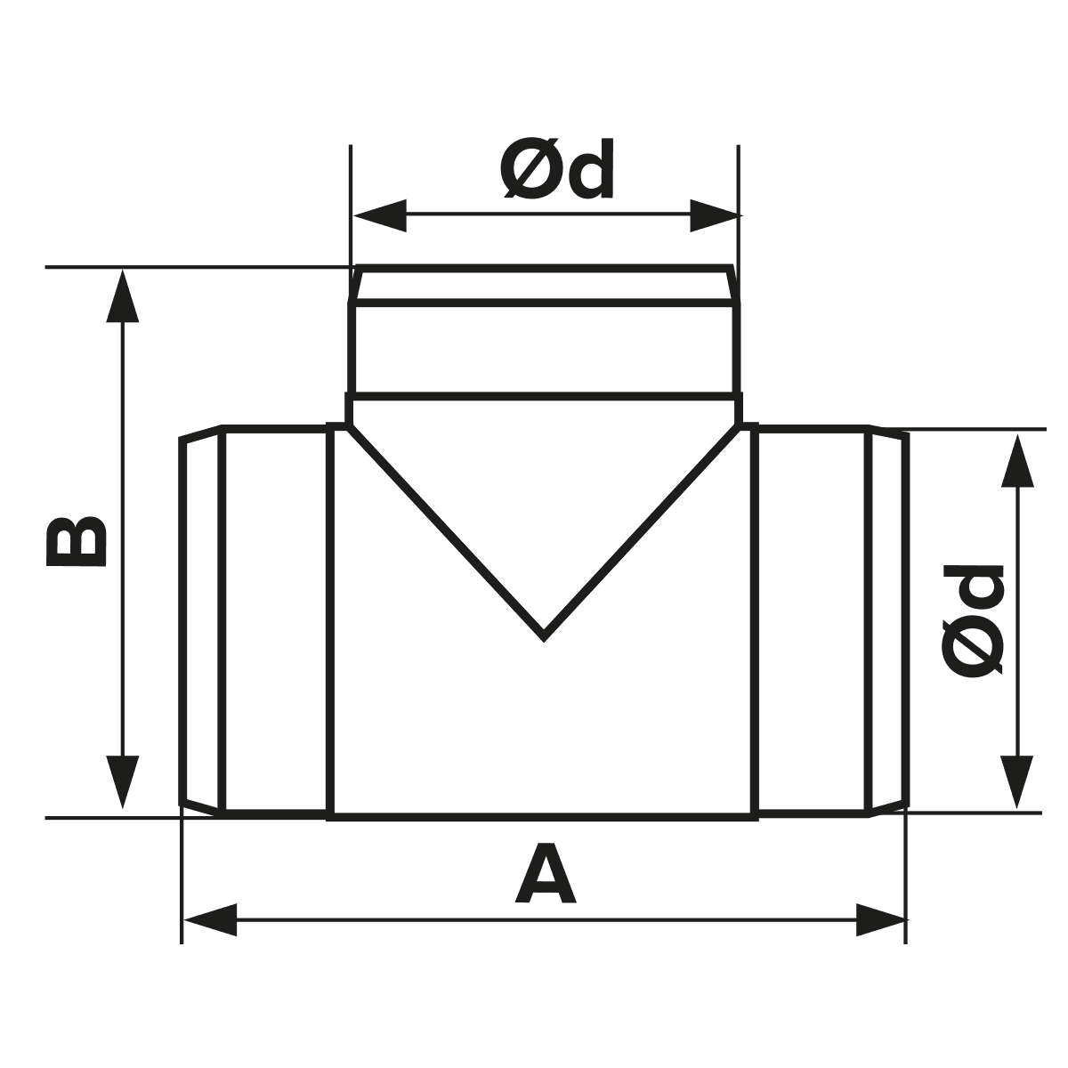 TEU TUBULATURA, 160/160mm, PVC