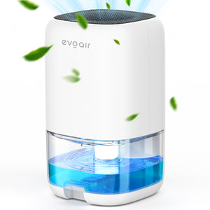 Dezumidificator aer Evoair HUMIX300, 300ml/24h, Silentios, Lumina Ambientală în 7 culori, Rezervor 1l, Alb