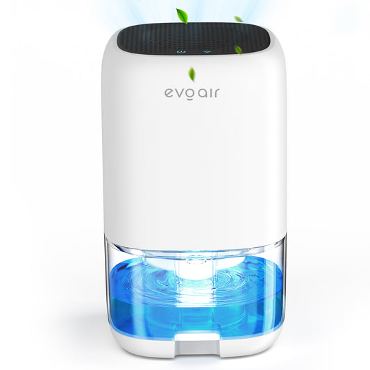 Resigilat! Dezumidificator aer Evoair HUMIX300, 300ml/24h, Silentios, Lumina Ambientală în 7 culori, Rezervor 1l, Alb