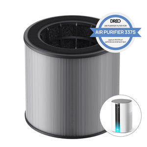 Resigilat! Filtru purificator de aer Dreo DR-HPA038 pentru purificator DR-HAP007S, 3-în-1, Pre filtru FiberCatch, True HEPA, Carbon activ, Alb