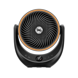 Aeroterma Dreo Atom 715, 2000W, Heater Ceramica, Oscilație verticală 45°, Oscilație orizontală 70°, Timer 12h, Display LED, 3 Trepte Ventilare, 3 Trepte Incălzire, Mod ECO, Termostat, Silentios, Telecomanda, Negru