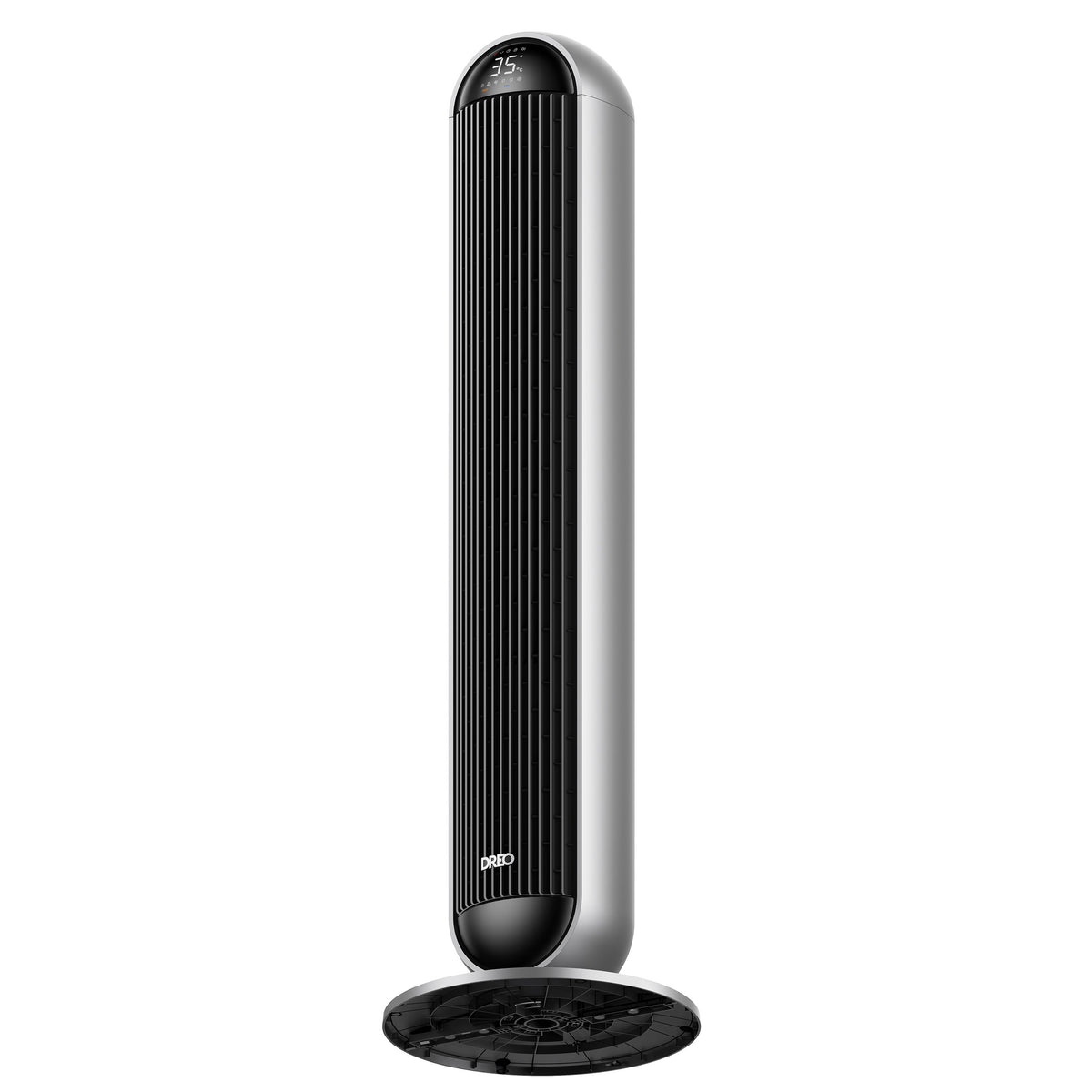 Resigilat! Aeroterma 2in1 Dreo 806S, Heater 2000W, Ventilator Turn, Heater Ceramica, Oscilatie 120°, Timer 12h, Display LED, 5 Trepte Incălzire, 12 Trepte Ventilare, DREO App, FortPlug, TurboSilent, Mod ECO, Termostat, Telecomanda, Negru&Argintiu