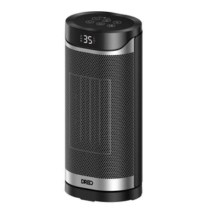 Resigilat! Aeroterma Dreo Solaris 619, 2000W, Heater Ceramica, Oscilație orizontala 70°, Timer 12h, Display LED, 3 Trepte Incălzire, Mod ECO, Termostat, Silentios, Telecomanda, Negru&Argintiu