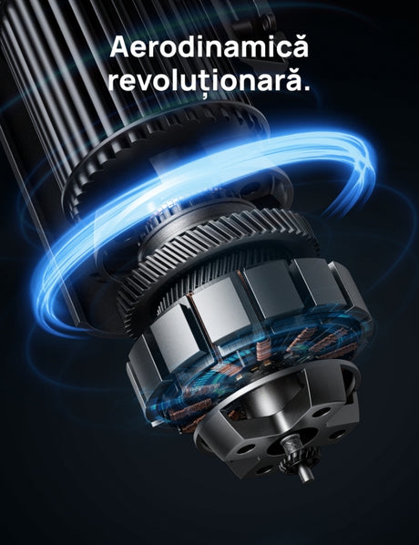 Ventilator Turn Smart Dreo DR-HTF013S, Telecomandă, 8 Viteze, 4 Moduri Funcționare, Oscilație Automată 90°, Timer 8H, Control WiFi, Motor DC Silențios, Negru
