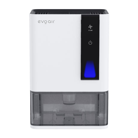 Dezumidificator Evoair HIDRY PLUS, 900ml/24h, Lumina ambientala in 7 culori, Rezervor 1.9l, 3 Viteze, Functie Auto Dezghetare, Alb