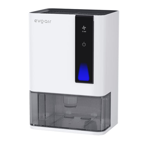 Resigilat! Dezumidificator Evoair HIDRY PLUS, 900ml/24h, Lumina ambientala in 7 culori, Rezervor 1.9l, 3 Viteze, Functie Auto Dezghetare, Alb