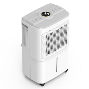 Dezumidificator Evoair Dryora 10, 10l/24h, Senzor de Umiditate, Dezumidifcare Continua, Uscare Rufe, Lumina Ambientala, Rezervor 1.6l, Alb