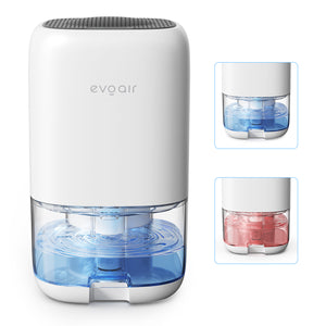 Dezumidificator aer Evoair HUMIX300, 300ml/24h, Silentios, Lumina Ambientală în 7 culori, Rezervor 1l, Alb