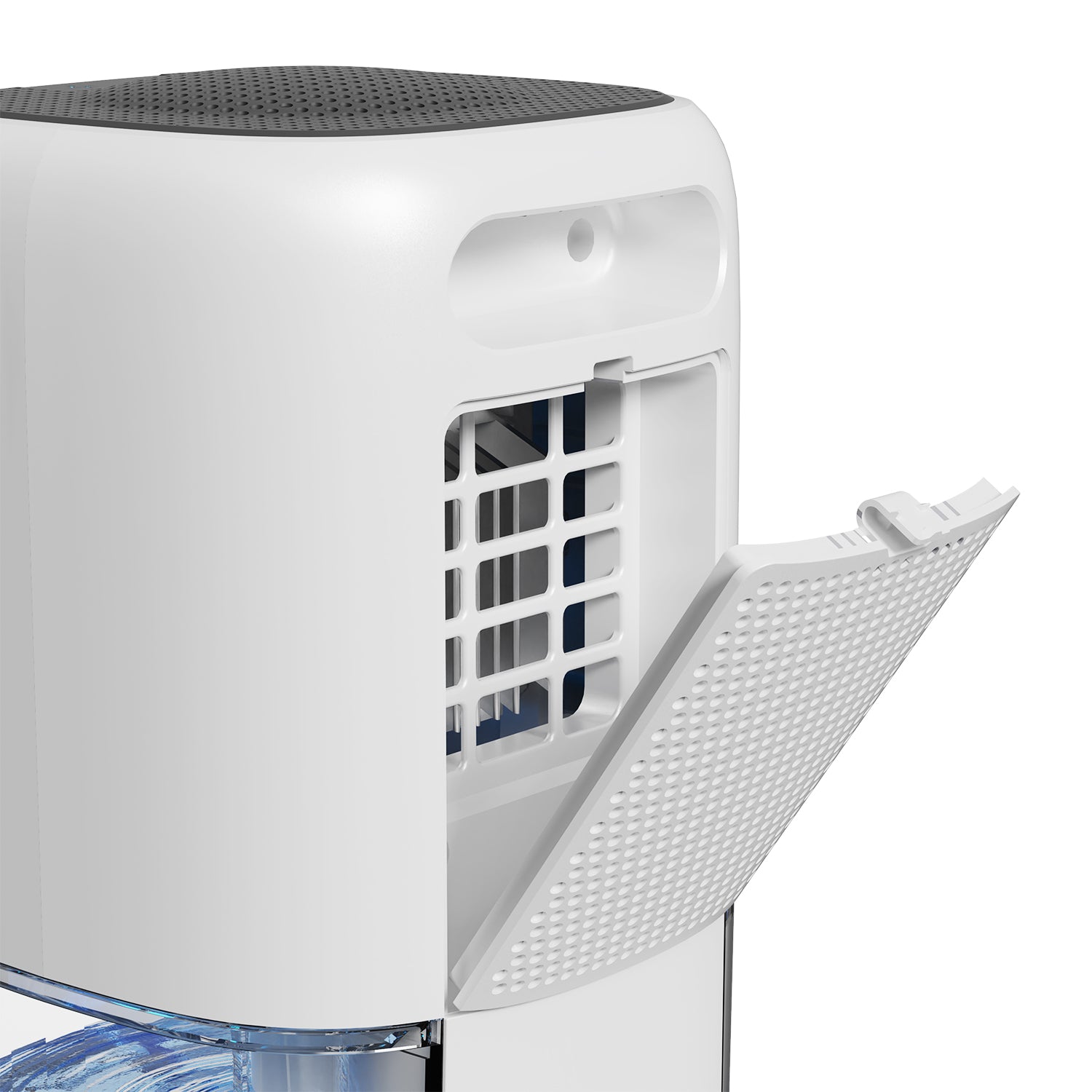 Dezumidificator aer Evoair HUMIX300, 300ml/24h, Silentios, Lumina Ambientală în 7 culori, Rezervor 1l, Alb