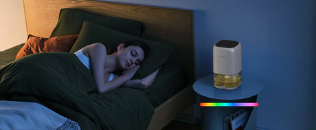 Resigilat! Dezumidificator aer Evoair HUMIX300, 300ml/24h, Silentios, Lumina Ambientală în 7 culori, Rezervor 1l, Alb